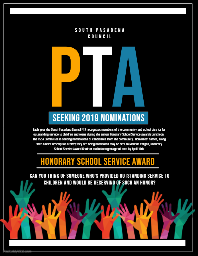 2019 Sp Council Pta Hssa Flyer Made With Postermywall 1 South